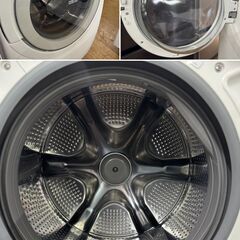 地域限定送料無料　美品【 HITACHI 】日立 洗濯12.0㎏/乾燥6.0㎏ ドラム式洗濯乾燥機 最上級モデル ワイドカラー液晶タッチパネル 自動投入 BD-STX120HLの画像