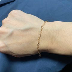 18金　ブレスレット 18㎝の画像