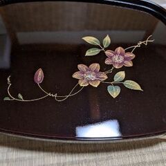 お盆　新品　会津塗りの画像