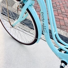 自転車　ジュニア　22インチ　ミントグリーン　　の画像