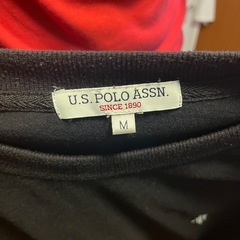 U.S. POLO ASSN. 黒ルームウェアセット Mサイズの画像