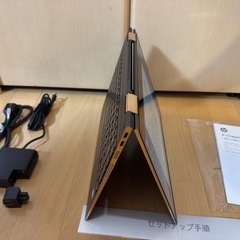 バッテリー新品同様 win11 2in1 core i7 顔認証 指紋認証 office タッチパネル 16GB SSD 1TB HP x360の画像