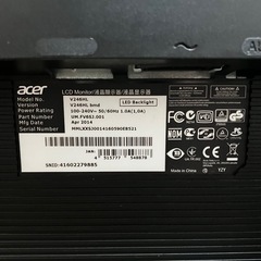 acer パソコンモニターの画像