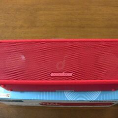 ブルートゥーススピーカー ANKER SoundCore3 Bluetooth 赤色 充電式ポータブル の画像