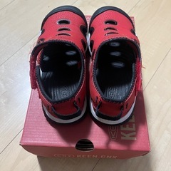 KEEN 子供用サンダル　レッド　18.5cm　の画像