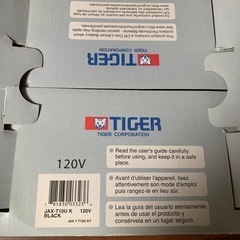 海外対応(カナダ)TIGER炊飯器 120v JAX-T10U/18Uの画像