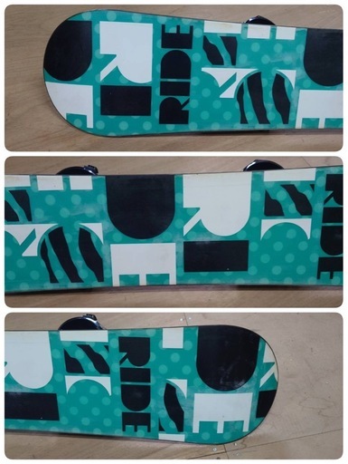 ● J) RIDE compact シリーズ 143cm スノーボード ゴールド×ブラック  Head ビンディング レディース  2