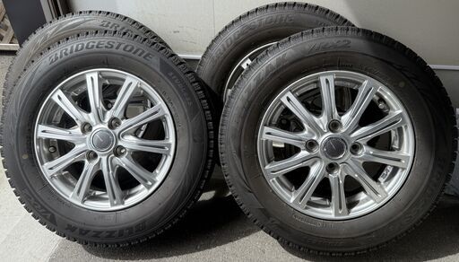 145/80R13 ブリヂストン ブリザックVRX2　ホイール付き スタドレスセット4本