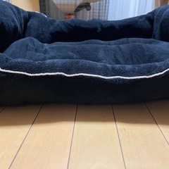 ペット用ベッド  ふわふわ冬用   黒の画像
