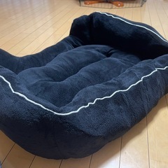 ペット用ベッド  ふわふわ冬用   黒の画像