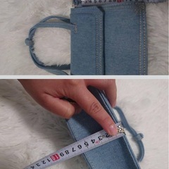 ZARA   ミニバック　デニム素材の画像