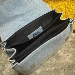 ZARA   ミニバック　デニム素材の画像