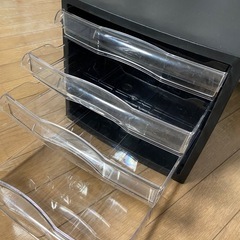 書類ケース4段 ブラックの画像