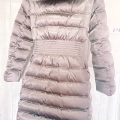 超美品　PRADA プラダ　M　38 ウエスト　ダウン　コート フードの画像