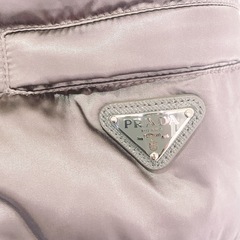 超美品　PRADA プラダ　M　38 ウエスト　ダウン　コート フードの画像