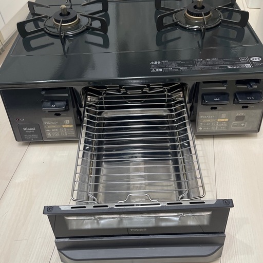 決まりました　リンナイグリル付きガスコンロ　都市ガス