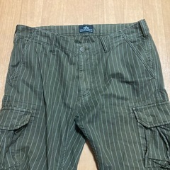 大きめ　アルファ　ALPHA INDUSTRIES カーゴパンツストライプ の画像
