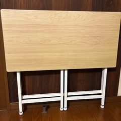 山善　折りたたみテーブル の画像