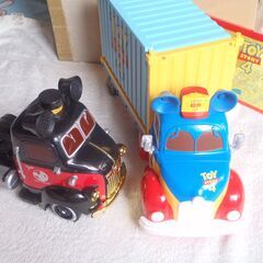 ❤️ミニカー付き❤️動作品❤️特大トレーラー★トイストーリー★ミッキー★トーマスの画像