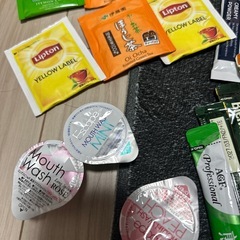 コーヒー、お茶、紅茶、クリーミーパウダー、マウスウオッシュなどセットの画像