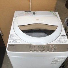 2020年製 TOSHIBA 5.0kg洗い スタークリスタルドラム 洗濯機 AW-5G8の画像