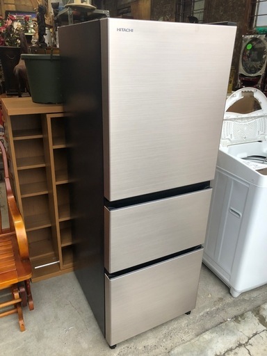 2023年製 HITACHI 3ドア 265L 冷蔵庫 R-27TV  540mm×655mm×高さ1520mm