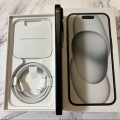 iPhone 15 128GB ブラック SIMフリー 超美品 傷無しの画像