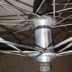 26インチ ホイール 前後セット 7速 7s SHIMANO シマノ FH-RM30 GLM RIMS 20x599 マウンテンバイク MTB クロスバイクの画像
