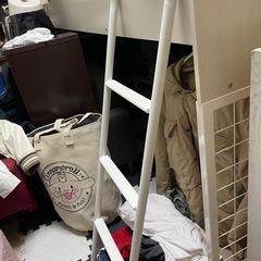 収納棚付きロフトベッド　美品　使用日数　3ヶ月の画像