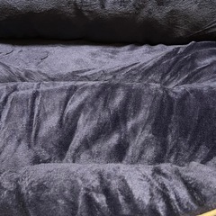 ペット用ベッドふわふわ冬用    紺色の画像