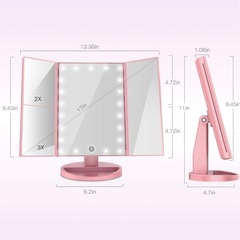 【未使用】LEDライト　メイクアップミラーの画像