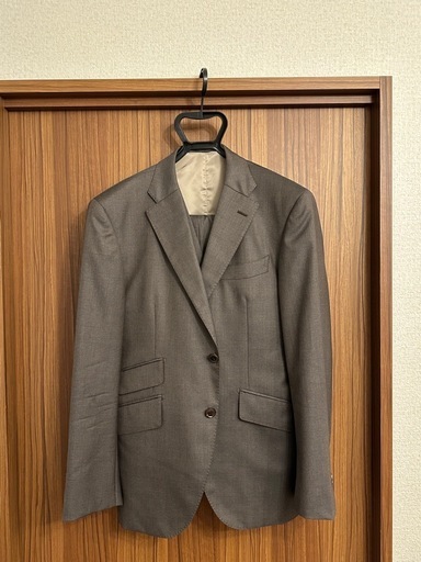 メンズ セットアップスーツ ブラウングレー　VITALE BARBERIS CANONICO 3ピース