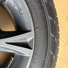 【美品】ハイエース 純正 サマータイヤ ホイール4本セット 195/80R15の画像