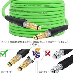 洗浄用高圧ホースライン 高圧洗浄機用交換ホース 超柔軟ホース 10 mカールヒャー K シリーズ洗浄機用防ねじホース スナップオンプラグ 延長洗浄ホースの画像