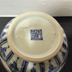 陶磁器 ｜花瓶 六染付 花生 ｜たち吉 ｜花唐草紋 染付 花生け 花器 骨董 古美術の画像