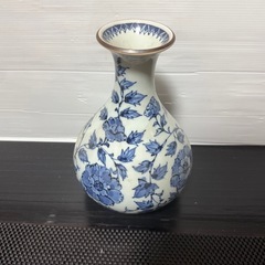 陶磁器 ｜花瓶 六染付 花生 ｜たち吉 ｜花唐草紋 染付 花生け 花器 骨董 古美術の画像