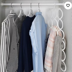 新品【IKEA】KOMPLEMENT マルチユースハンガー 28リング アイボリー ネクタイ ベルト スカーフ ストール ハンガー 収納 廃盤品の画像