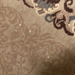 ビンテージ段通ウール絨毯の画像