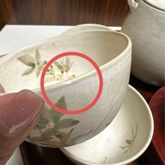 清水焼 雲楽窯 茶器セット 急須 湯呑み & 鎌倉彫 茶托 おぼんの画像