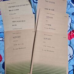 ピアノ楽譜11冊セット　クラシック　ショパン／ベートーヴェンの画像