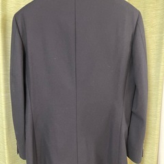 アクアスキュータム Aquascutum 紺ブレ ダブル 金ボタン 裏地ロゴ柄  ブレザー テーラードジャケット ウール サイズMの画像