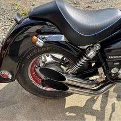 マグナ50 カスタムバイク ロングフォーク 黒　ボアアップ88cc 実働の画像