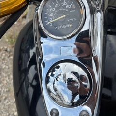 マグナ50 カスタムバイク ロングフォーク 黒　ボアアップ88cc 実働の画像