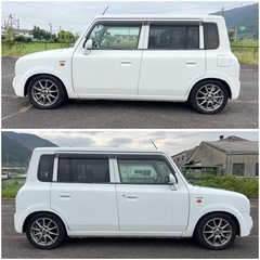 H19年◎TA-HE21S スズキアルトラパン◎5速マニュアル◎ SS ◎インタークーラーターボ◎車検8年5月ETC付きBluetoothバックカメラの画像