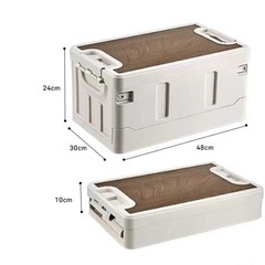 コンテナボックス 収納ボックス 折り畳み 35L キャンプ  釣り アウトドア の画像