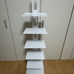 ルネセイコウ タワーシェルフシャトー グランデ ホワイト 5段