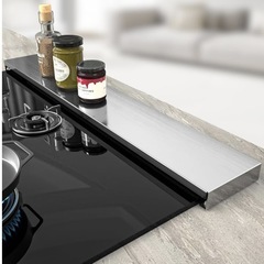 【新品未使用】排気口カバー コンロカバー ステンレス製 油はねガード フラットタイプ 薄型 幅79cmの画像