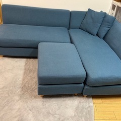 【ソファー】組み換え自由でお部屋に取り入れやすいソファセット の画像