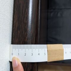 収納付き、セミダブルベッド　(ダークブラウン)【10/5頃までの掲載です】の画像
