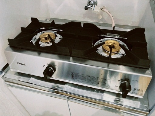 【Rinnai】業務用2口ガスコンロ(都市ガス12A・13A用)